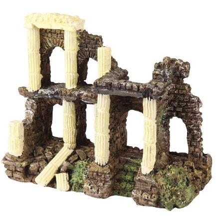 DEZZIE Аквадекор руины Античность, пластик, 15х6,5х12 см – интернет-магазин Ле’Муррр