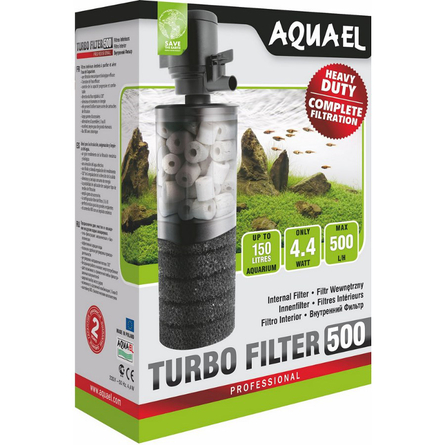 AquaEL TurboFilter 500 Внутренний фильтр для аквариумов от 80 до 150 л, 500 л/ч – интернет-магазин Ле’Муррр